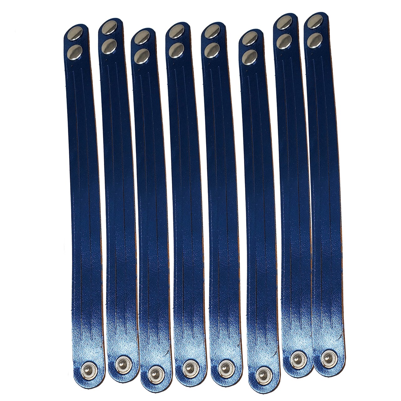 8 Pack Mystery Braid Leather Bracelet, Metallic Leather DIY Tricky Braid Bracelets